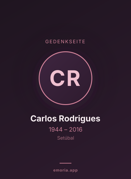 Gedenkportrait von Carlos Rodrigues