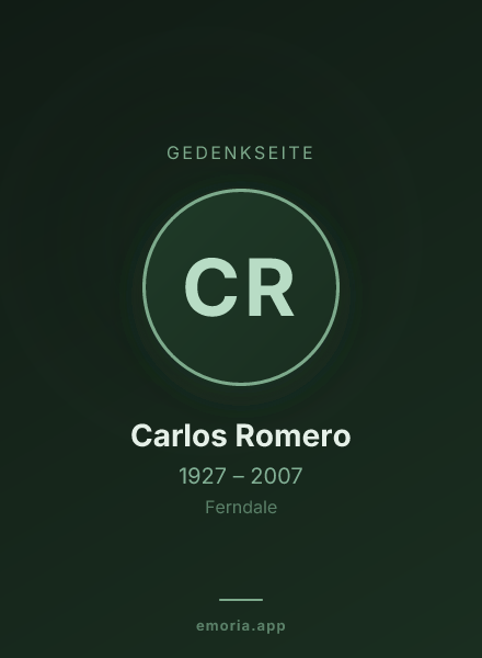 Gedenkportrait von Carlos Romero