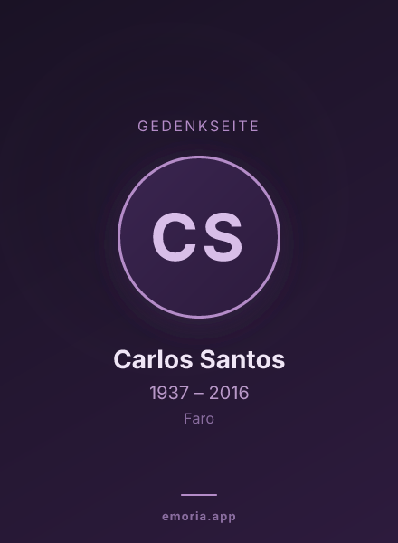Gedenkportrait von Carlos Santos