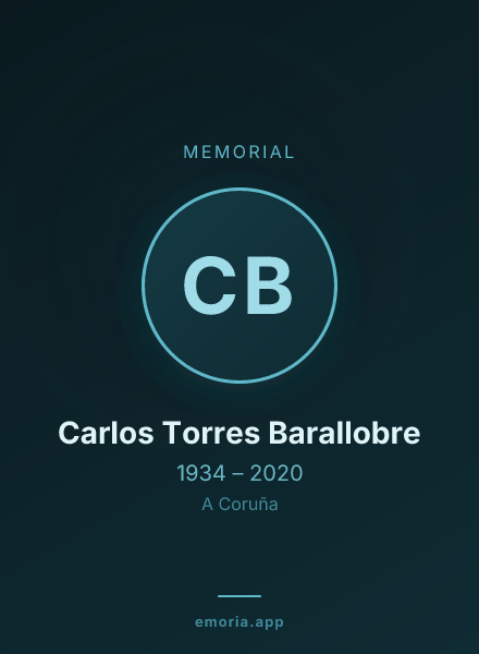 Memorial portrait of Carlos Torres Barallobre