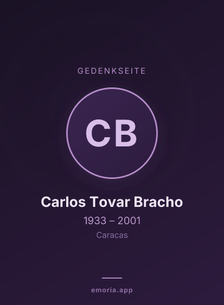 Gedenkportrait von Carlos Tovar Bracho