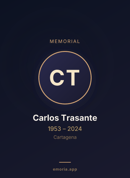 Memorial portrait of Carlos Trasante