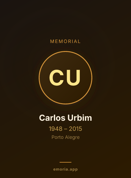 Memorial portrait of Carlos Urbim