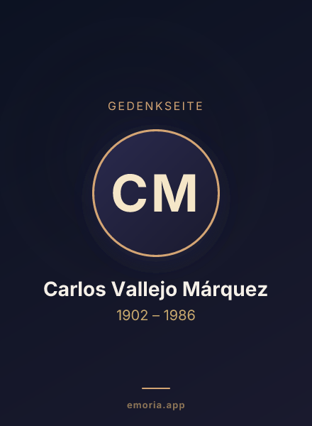 Gedenkportrait von Carlos Vallejo Márquez