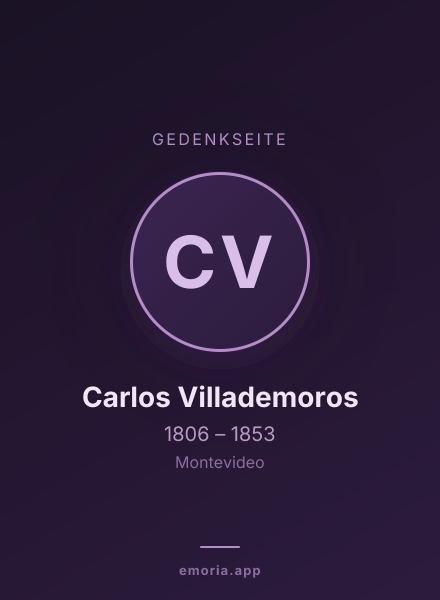 Gedenkportrait von Carlos Villademoros