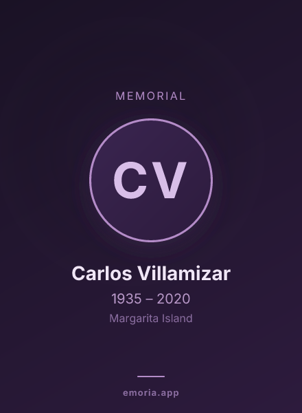 Memorial portrait of Carlos Villamizar