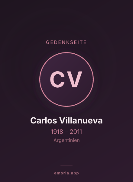 Gedenkportrait von Carlos Villanueva