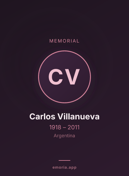 Memorial portrait of Carlos Villanueva