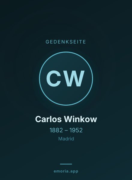 Gedenkportrait von Carlos Winkow