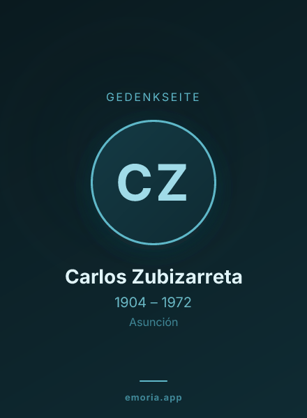Gedenkportrait von Carlos Zubizarreta