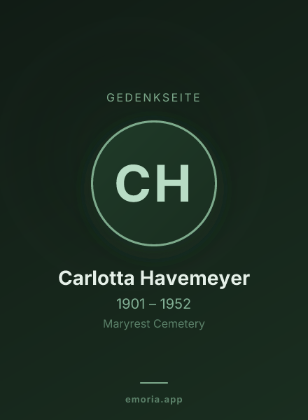 Gedenkportrait von Carlotta Havemeyer