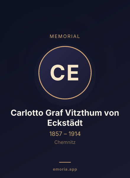 Memorial portrait of Carlotto Graf Vitzthum von Eckstädt