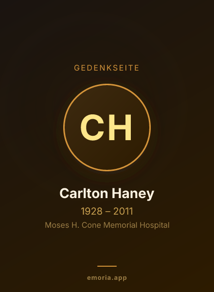 Gedenkportrait von Carlton Haney