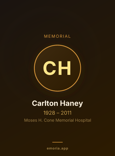 Memorial portrait of Carlton Haney