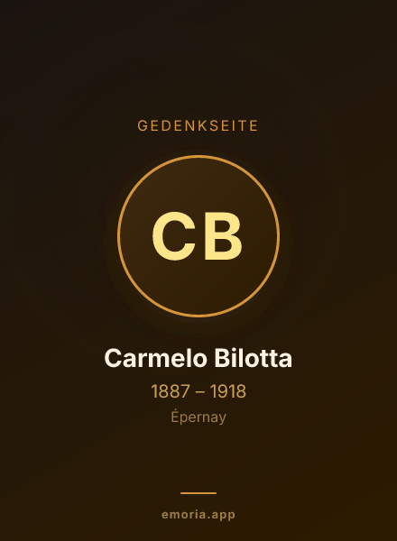 Gedenkportrait von Carmelo Bilotta