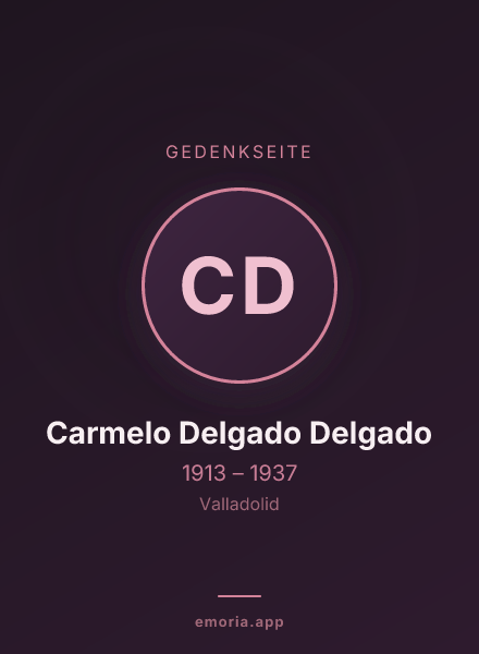 Gedenkportrait von Carmelo Delgado Delgado