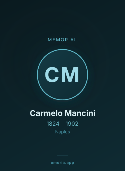Memorial portrait of Carmelo Mancini