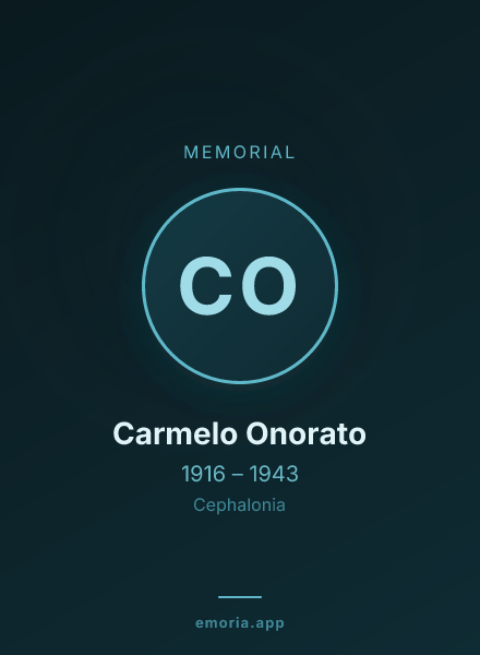 Memorial portrait of Carmelo Onorato