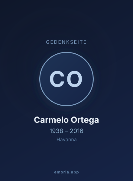 Gedenkportrait von Carmelo Ortega