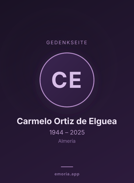 Gedenkportrait von Carmelo Ortiz de Elguea