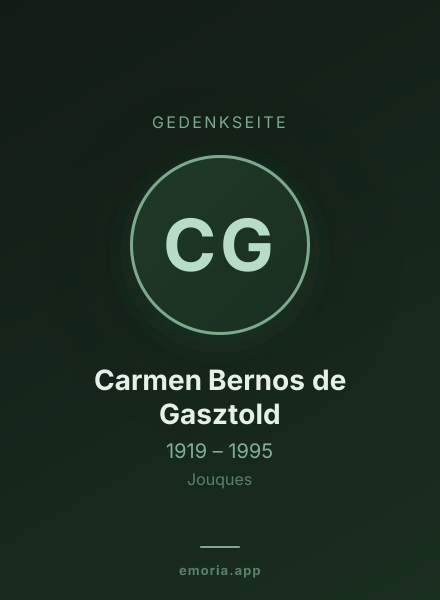 Gedenkportrait von Carmen Bernos de Gasztold