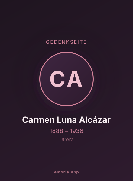 Gedenkportrait von Carmen Luna Alcázar