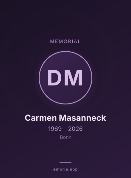 Memorial portrait of Dr. Carmen Masanneck