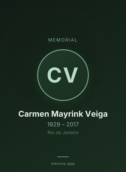 Memorial portrait of Carmen Mayrink Veiga