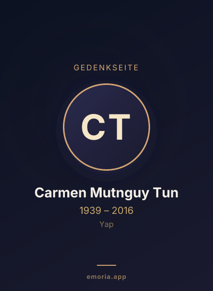 Gedenkportrait von Carmen Mutnguy Tun