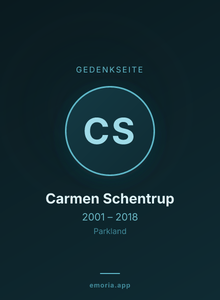 Gedenkportrait von Carmen Schentrup