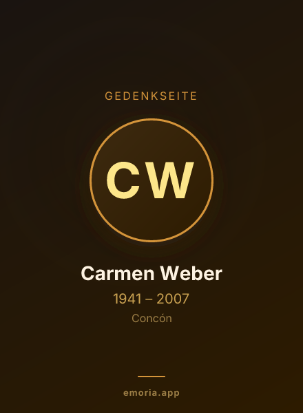Gedenkportrait von Carmen Weber