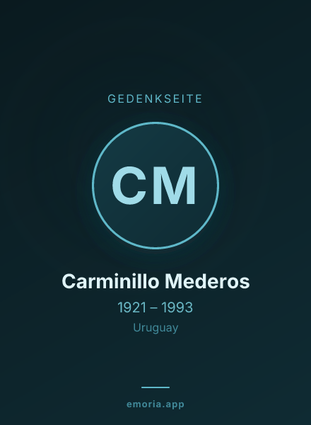 Gedenkportrait von Carminillo Mederos