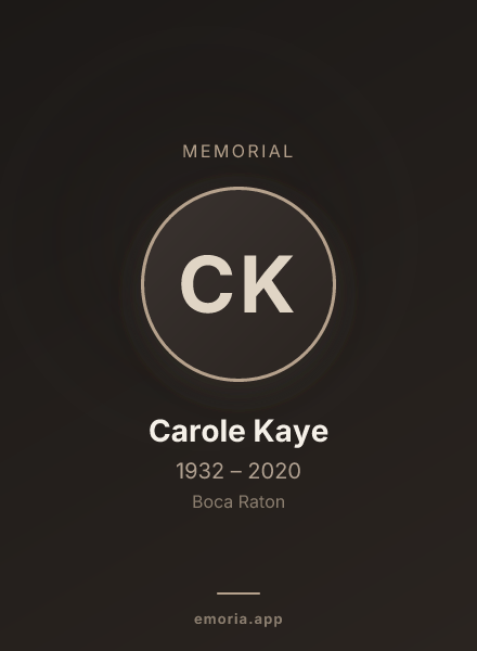 Memorial portrait of Carole Kaye