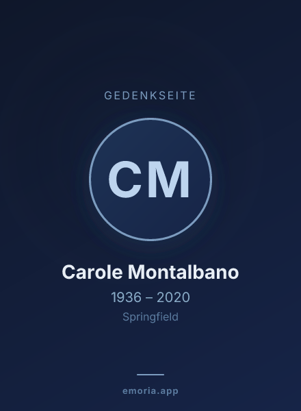 Gedenkportrait von Carole Montalbano