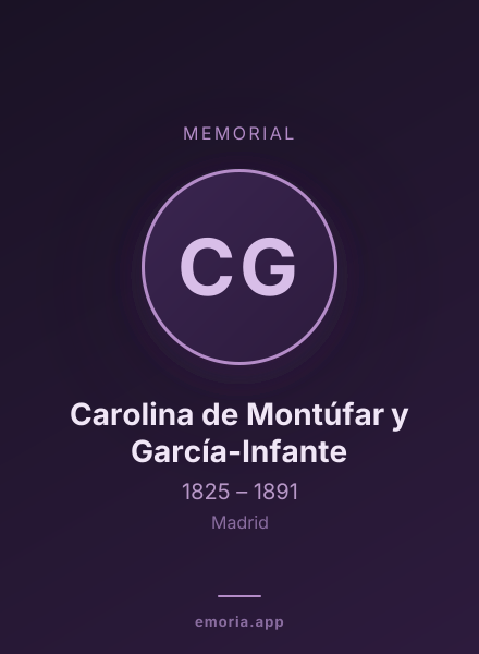 Memorial portrait of Carolina de Montúfar y García-Infante