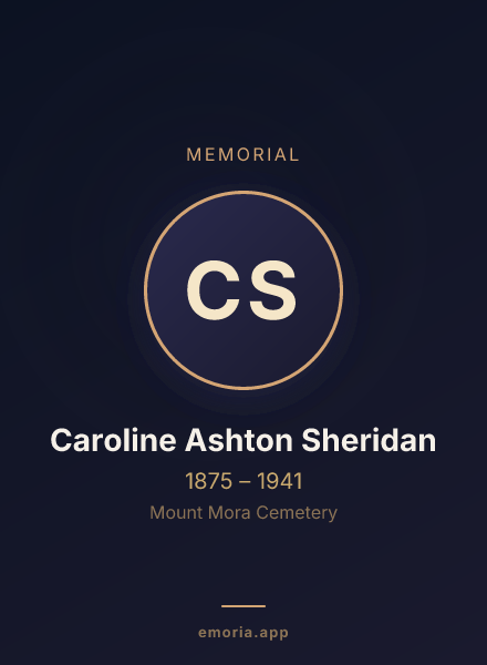 Memorial portrait of Caroline Ashton Sheridan
