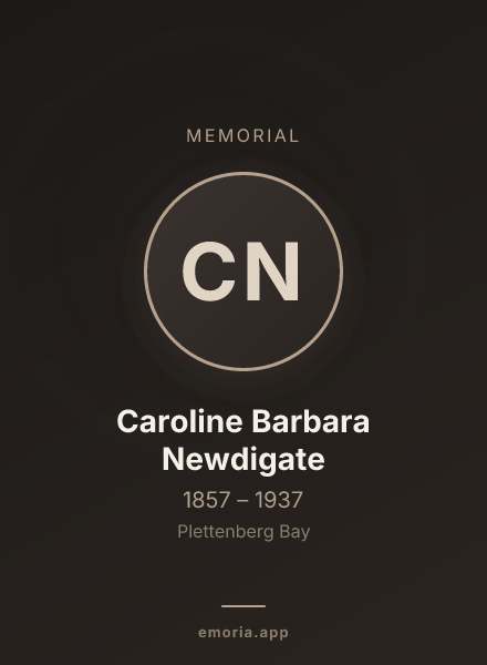 Memorial portrait of Caroline Barbara Newdigate