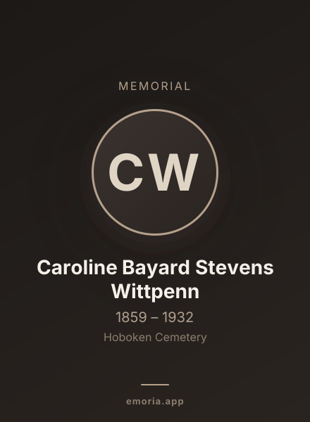 Memorial portrait of Caroline Bayard Stevens Wittpenn