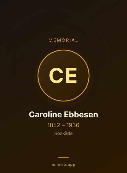 Memorial portrait of Caroline Ebbesen