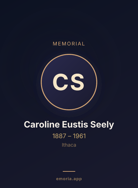 Memorial portrait of Caroline Eustis Seely