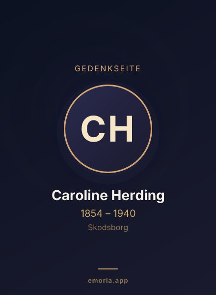 Gedenkportrait von Caroline Herding