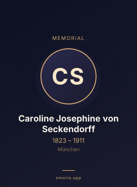 Memorial portrait of Caroline Josephine von Seckendorff