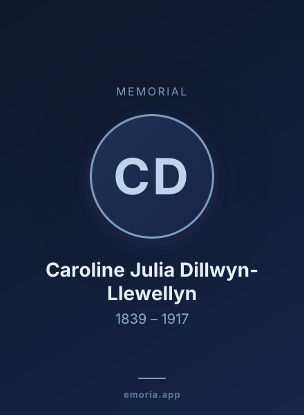 Memorial portrait of Caroline Julia Dillwyn-Llewellyn