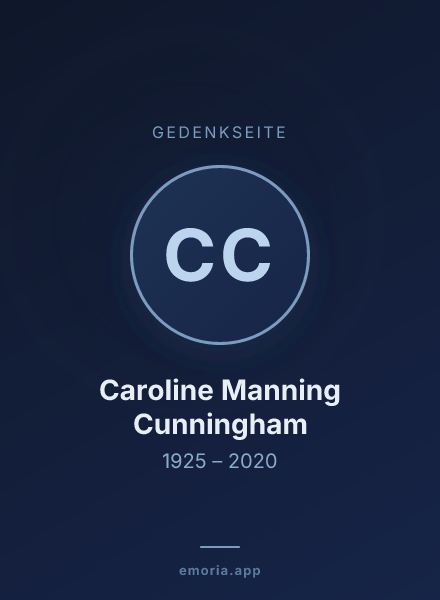 Gedenkportrait von Caroline Manning Cunningham
