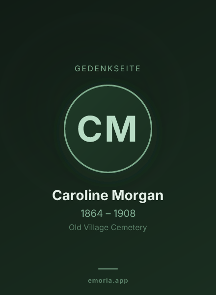 Gedenkportrait von Caroline Morgan