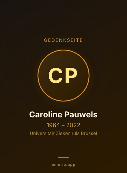 Gedenkportrait von Caroline Pauwels