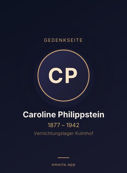 Gedenkportrait von Caroline Philippstein