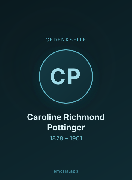 Gedenkportrait von Caroline Richmond Pottinger
