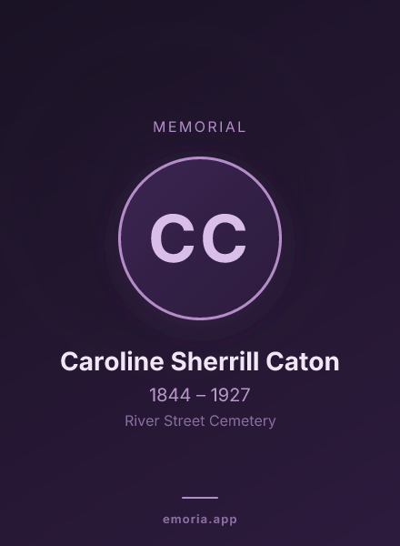 Memorial portrait of Caroline Sherrill Caton