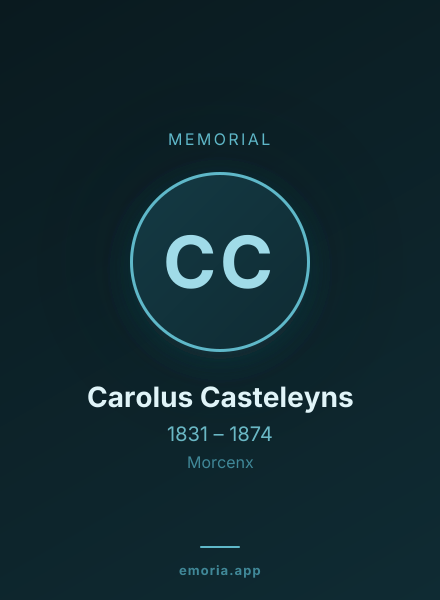 Memorial portrait of Carolus Casteleyns